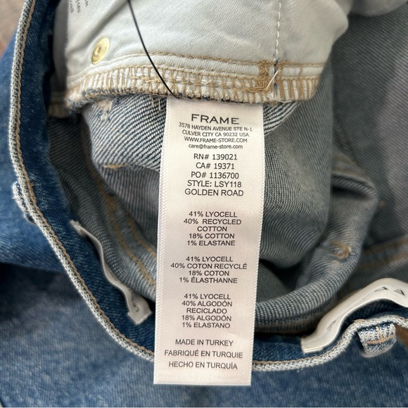 Frame Le Sylvie High Rise Slender Straight Jeans - Picture 9 of 10